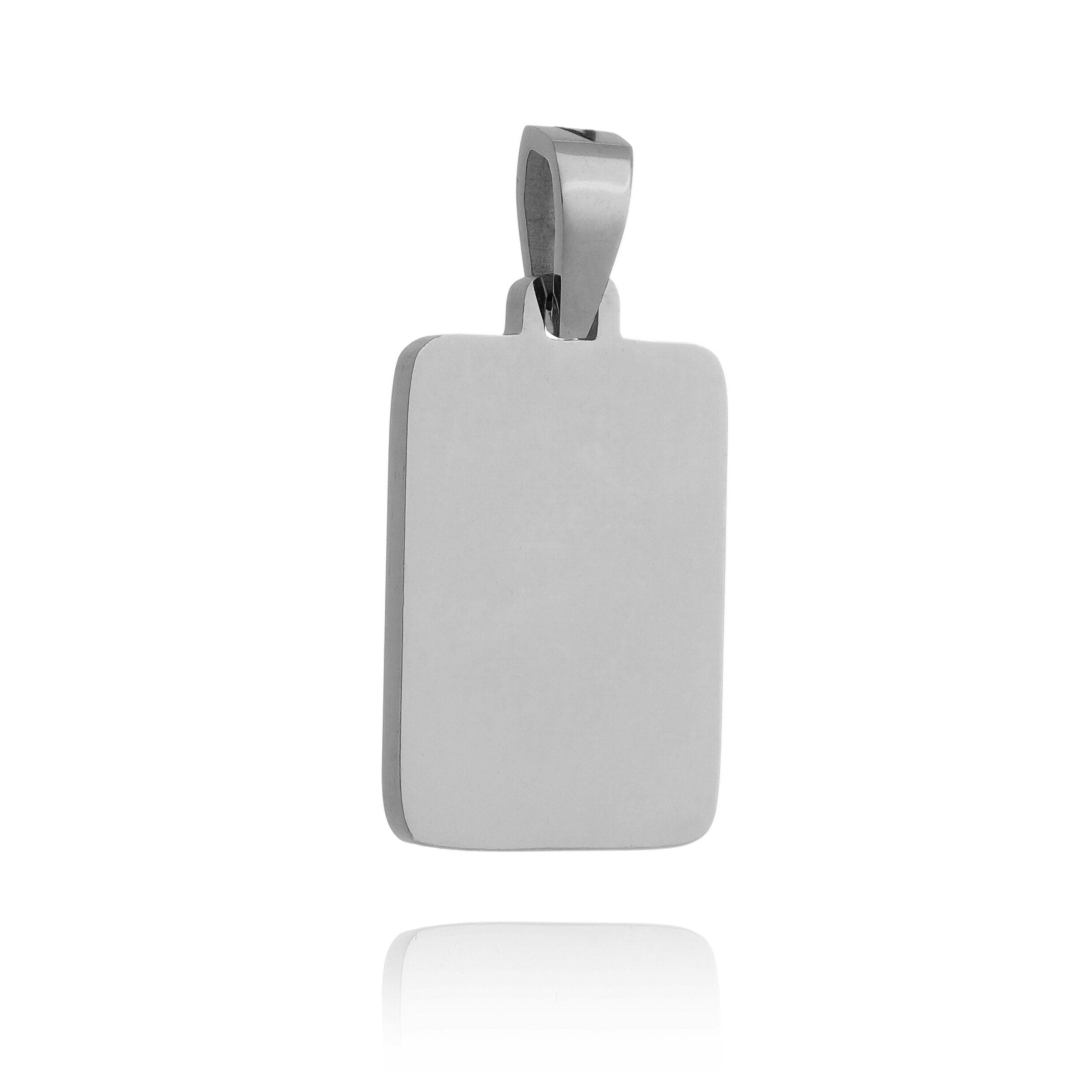 Engravable Rectangle Pendant - Premium
