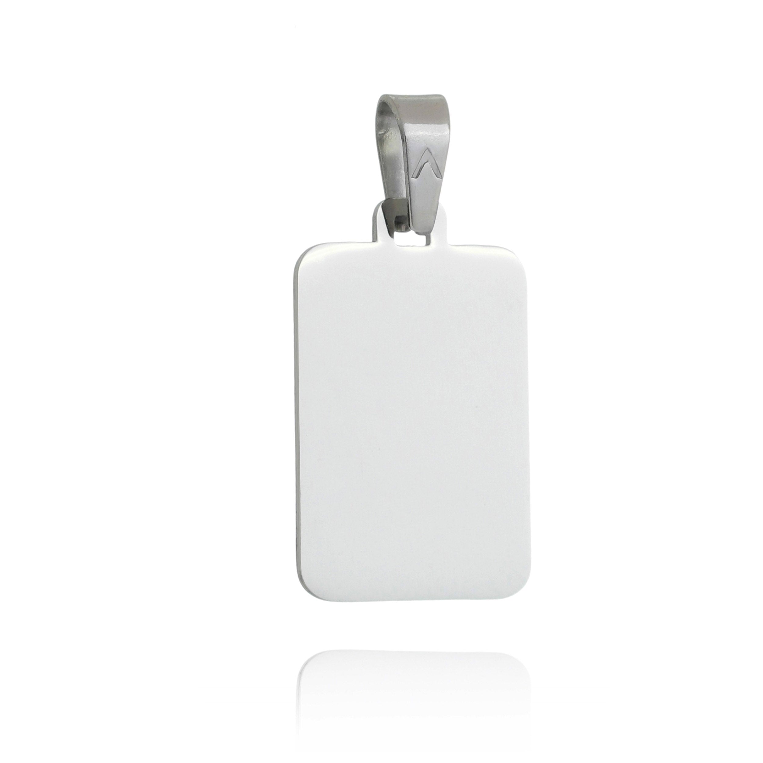 Engravable Rectangle Pendant - Basic